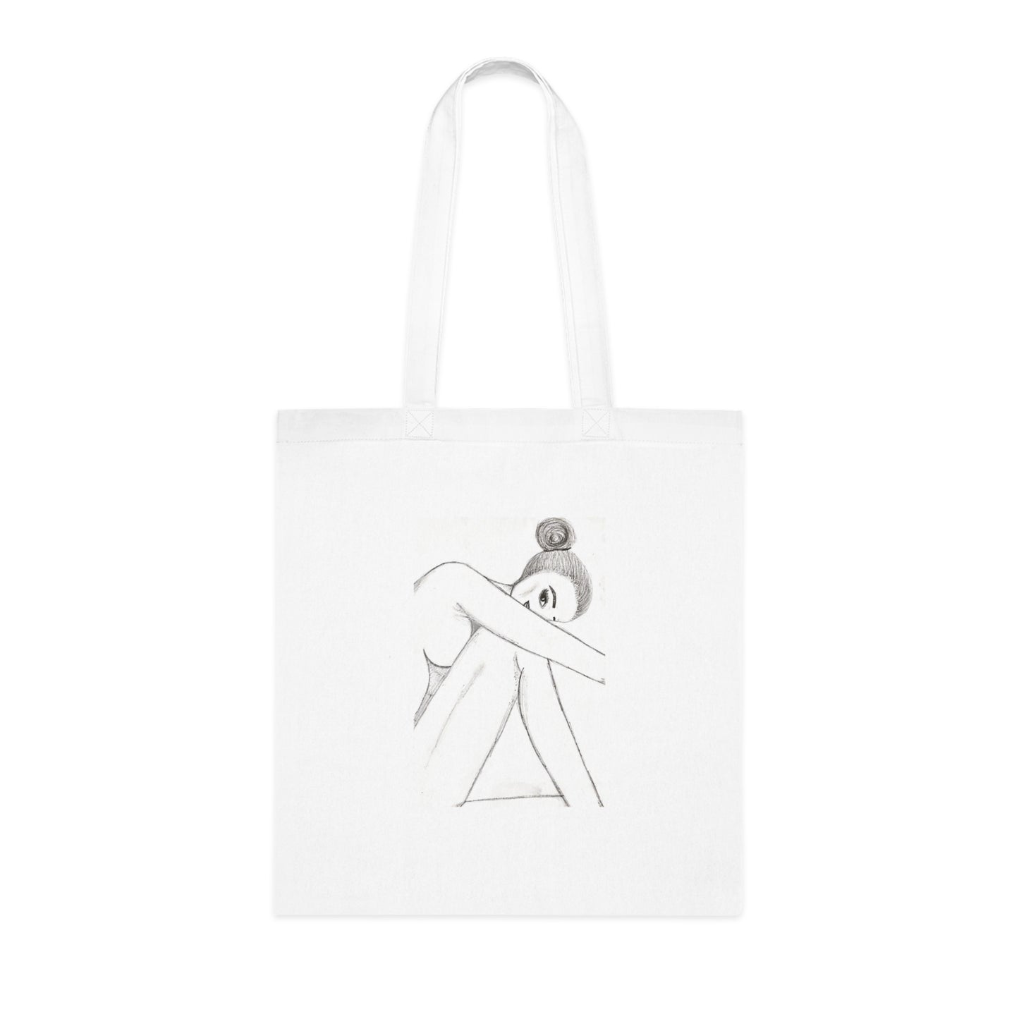 Individualised Cotton Tote Bag - Woman Art